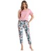 LEVEZA (M-Max) Dámske pyžamo Lita1457 1-ružová XL
