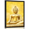 Plagát zlatá socha Budhu