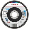BOSCH Lamelový brúsny kotúč kužeľovitý 125 x 22,2 / P60 hliníkový oxid X451 Multi Material