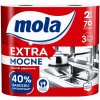 Kuchynská papierová utierka Mola EXTRA SILNÁ 3-vrstvová - 2 rolky