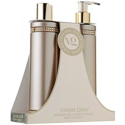 VIVIAN GRAY CRYSTALS BROWN Shower Gel + Body Lotion 2x250ml - sprchový gél + telové mlieko