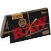 Krátke papieriky RAW Black 100 ks