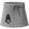 Eat sleep tennis - Športová sukne - two in one - M ( Tmavosivý melír )