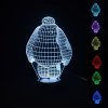 Beling 3D lampa, Baymax , 7 Farebná RL8DD
