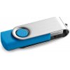 CLAUDIUS 16GB. 16 GB USB flash disk s kovovým klipom - Svetlo modrá