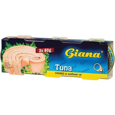 Giana Tuniak kúsky v slnečnicovom oleji 3 x 80 g