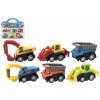 Teddies Autá mini plast 5cm stavebné stroje 6ks v blistri