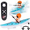 Jokomisiada Osvetlený kajak s veslovaním na diaľkové ovládanie Water Adventure RC0678 - modrý