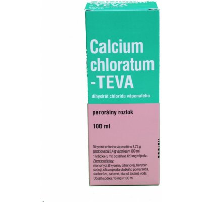 Calcium Chloratum-Teva sol.por.1 x 100 ml od 4,35 € - Heureka.sk
