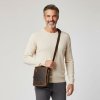 OV Bags Luxusná pánska kožená crossbody 808 Tan koňak