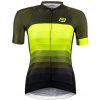 Force ASCENT zeleno-fluo cyklodres - kr. rukáv dres - M