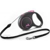 Flexi Black Design S lanko 5 m růžové 12 kg