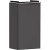 Hansgrohe Xelu Q - Umývadlová skrinka, 63x34x27 cm, 1 dvierka, pánty vpravo, matná sivá/chróm 54016000
