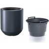 Kvetináč s vkladom HEOS antracit 39cm (variant V) (Prosperplast DPHEW400-S433)
