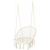 ModernHome Závěsné křeslo s třásněmi - bílé, GW-912 WHITE