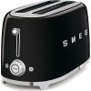 Smeg TSF02BLEU, toustovač / topinkovač, 4 toasty, 6 úrovní opékání, zásuvka na drobky, styl. 50. let, černý
