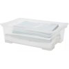 Rotho Univerzálny úložný box, krabica s vekom, EVO, transparentný - 58x39x32, 30 l