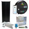Premium sada solárneho ohradníka - Kompletný prenosný box + chytrý LTE zdroj 5J, panel 100W
