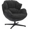 Wilsondo Otočné kreslo Betta - čierna