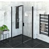 Polysan ZOOM Black obdĺžniková sprchová zástena 800x900mm L/P varianta ZL1280BZL3290B