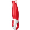 Satisfyer Power Flower - nabíjateľný, vodotesný vibrátor (červený)