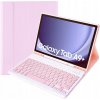 Puzdro s klávesnicou SUPERO ružové pre Samsung Galaxy Tab A9+ SM-X210