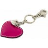 Mondo Italia Kožená kľúčenka srdce fuchsia Made in Italy Fuchsia