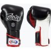 Štýlové boxerské rukavice Fairtex Angular Sparring - uzamknutý palec čierna/biela/červená