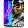 Picasee silikónový prehľadný obal pre Xiaomi Redmi 9C - Black Gold 2