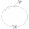 Guess Slušivý oceľový náramok s motýlikom Chrysalis JUBB04110JWRH 18,5 cm