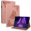 VSETKONAMOBIL 47519 ART Zaklápací obal Lenovo Tab M10 Plus (TB-X606F / TB-X606L / ZA5T0081CZ / ZA5V0206CZ) BUTTERFLY ružový