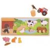 Bigjigs Toys Magnetické puzzle farma