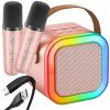 BEZDRÔTOVÁ KARAOKE SÚPRAVA PRE DETI S 2 MIKROFÓNMI A REPRODUKTOROM, 2X MIKROFÓN