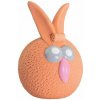 Oranžová loptička zajačik so zvukom 5 cm, latex, HipHop