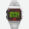 Hodinky Timex Timex T80 x SPACE INVADERS strieborné »retro«