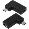 UC-213-RI USB-C na micro USB M - zahnutý konektor, 90° uhol