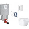 Grohe Uniset - Set predstenovej inštalácie, klozetu, dosky SoftClose, tlačidla Skate Cosmopolitan a súpravy na vhadzovanie tabliet, alpská biela SANI15BB3123