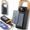 SOLÁRNA POWERBANKA S VÝKONNOU BATERKOU 50000 mAh 10 W | SOLÁRNA BATÉRIA 4 KÁBLE