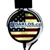 Stereo slúchadlá s retro vlajkou - Amerika / USA (3,5 mm Jack)