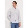 Bavlnená košeľa Pepe Jeans PETER pánska, biela farba, regular, s golierom button-down, PM308269 S