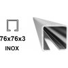 BranyPosuvne.sk INOX C-profil 76x76x3 mm 6 m (CP-INOX-76-6)