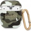 Ochranné puzdro Guess GUA2UCAMA Camo Collection pre AirPods 1/2 zelené