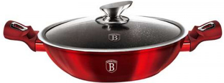 Berlinger Haus BH-7110 Vínová metalická linka Wok s pokrievkou 30 cm