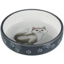 Miska pre mačky Trixie miska keramická kočka nízká 0,3 l 15 cm