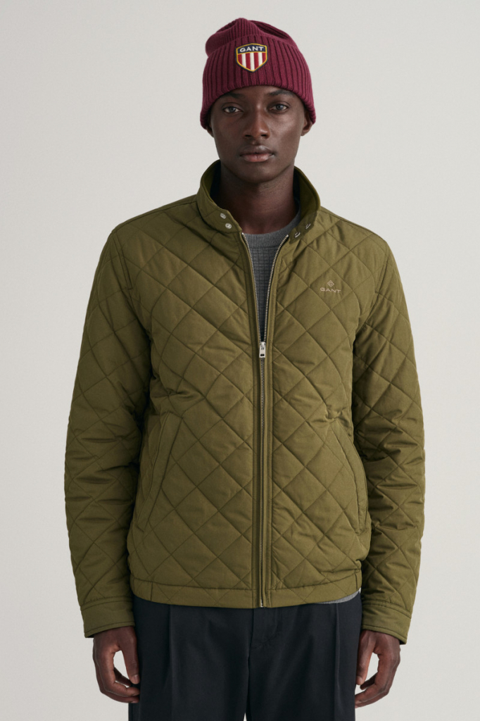 Gant QUILTED WINDCHEATER zelená