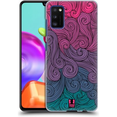 Plastové pouzdro na mobil Samsung Galaxy A41 - Head Case - Swirls Hot Pink (Plastový kryt, pouzdro, obal na mobilní telefon Samsung Galaxy A41 A415F Dual SIM s motivem Swirls Hot Pink)