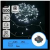 Aigostar B.V. Aigostar - LED vonkajšia vianočná reťaz 500xLED/8 funkcií 4xAA 25,3 m studená biela B10303KX7 + záruka 3 roky zadarmo