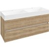 Sapho ODETTA umývadlová skrinka 118x50x43,5cm, dub Alabama SPH DT120-2222
