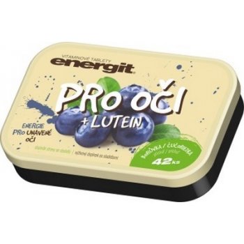 Energit Pro oči + Lutein Borůvka vitamínové tabliety energie pro unavené oči 42 tabliet