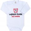 Body s potlačou New Baby najlepší budík na svete 86 (12-18m)